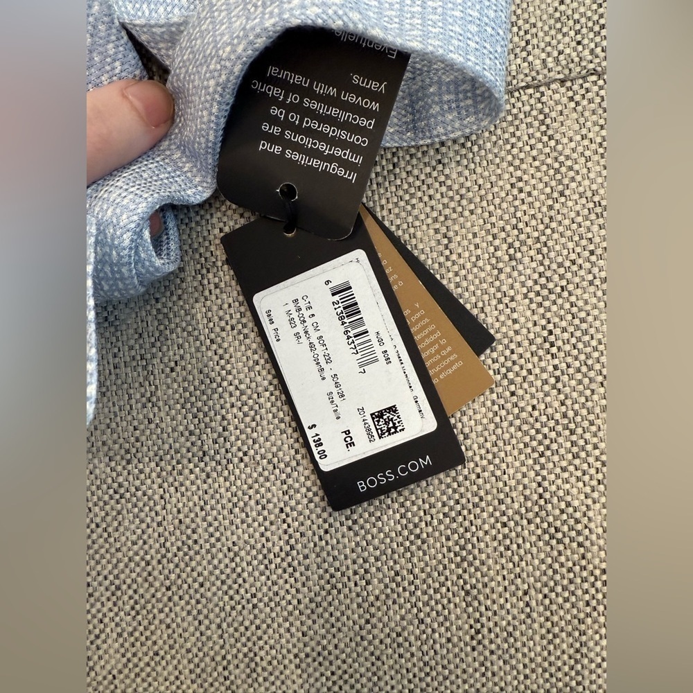 NWT BOSS Silk Blend Tie - Picture 4 of 6